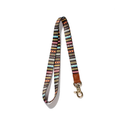 Multicolor Phone Lanyard with Clip and Keychain Holder