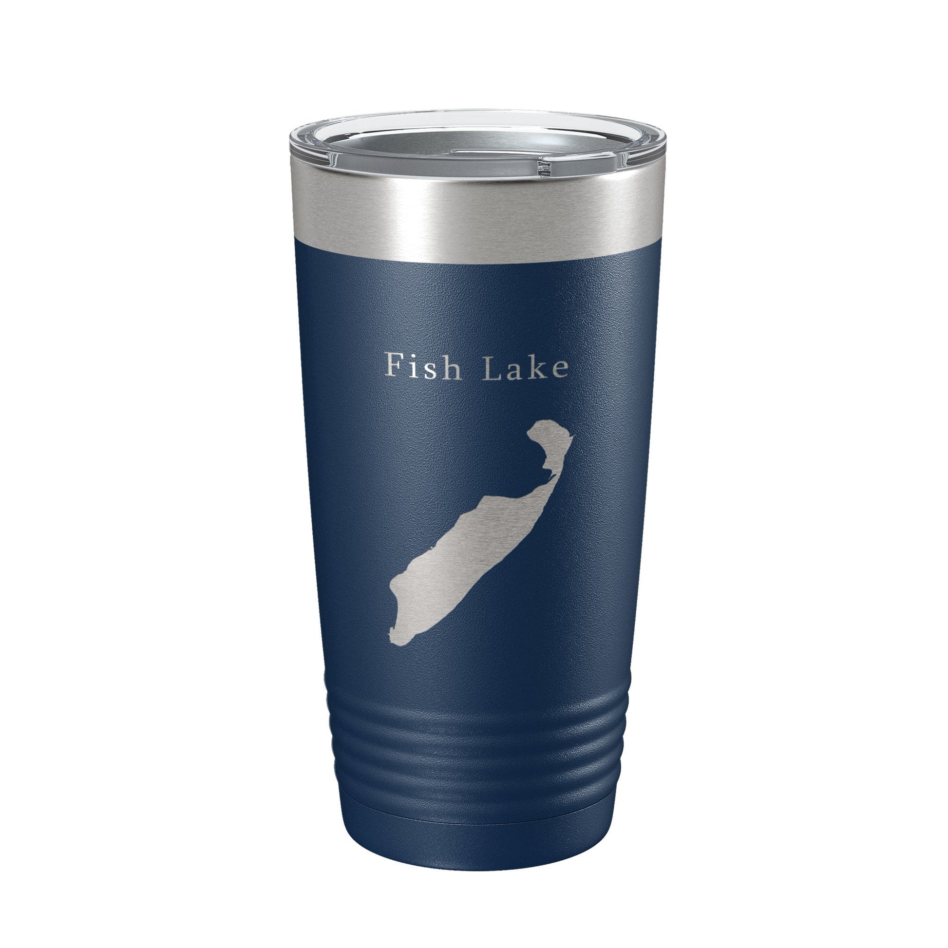 Fish Lake Map Tumbler Travel Mug Insulated Laser Engraved Coffee Cup Utah 20 oz-2