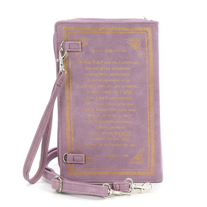Alice in Wonderland Book Handbag - LAVENDER-2