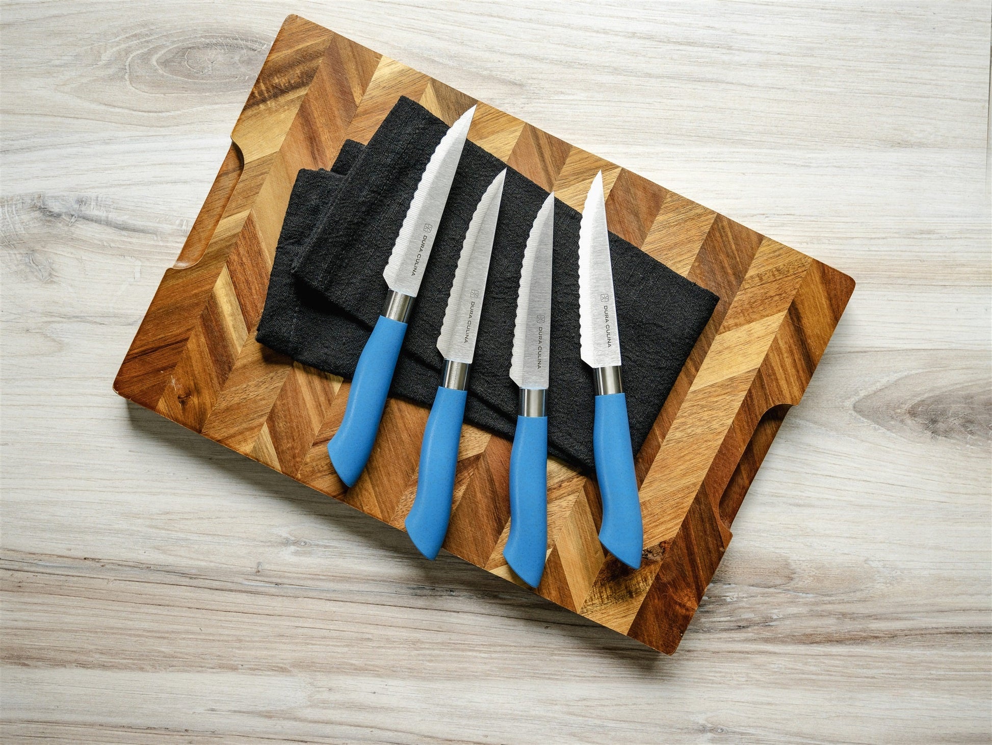 EcoCut 4 Piece Steak Knife Set, Blue-1