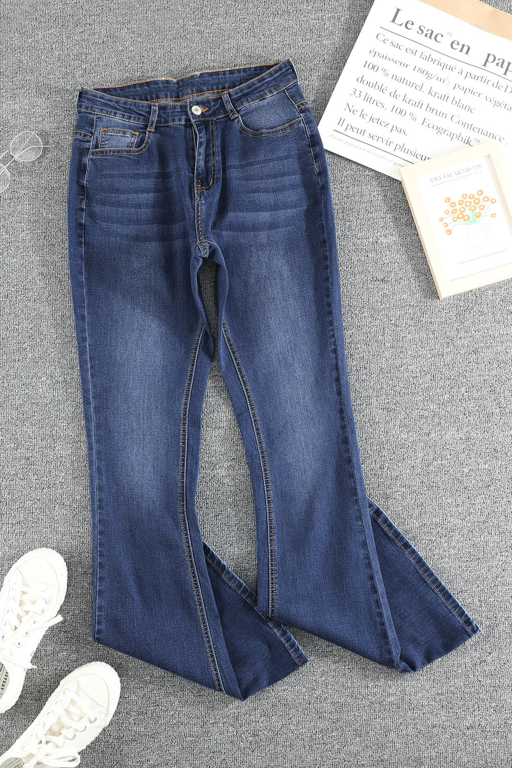 Jolie Wash Vintage Wide Leg Jeans-2