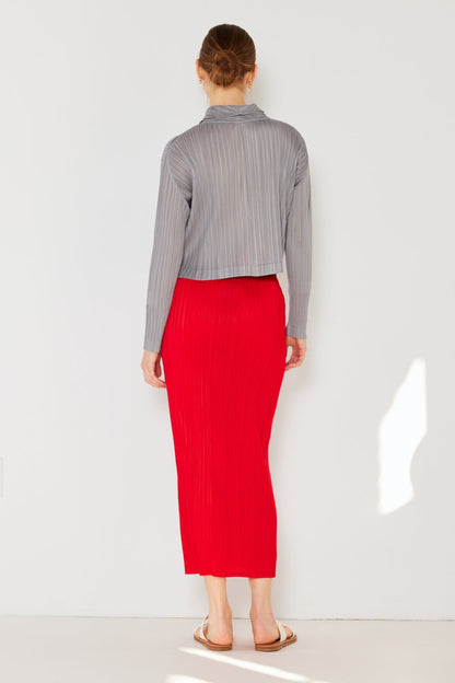 Marina West Swim Pleated Midi Pencil Skirt-4