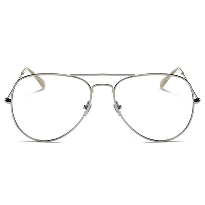 ENID - Trendy Aviator Clear Glasses Lens Sun Glasses-3