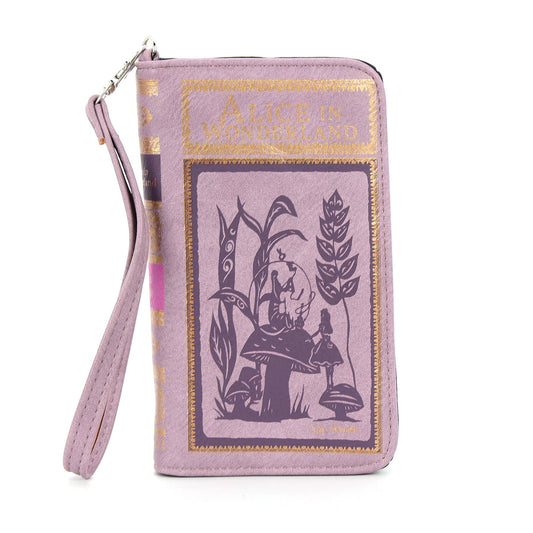 Alice in Wonderland Book Wallet Wristlet-0