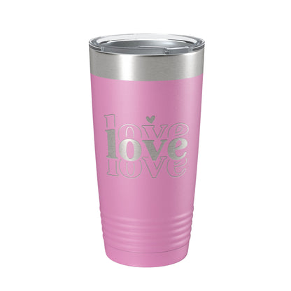Love Love Love Tumbler Travel Mug Insulated Laser Engraved Coffee Cup 20 oz-14