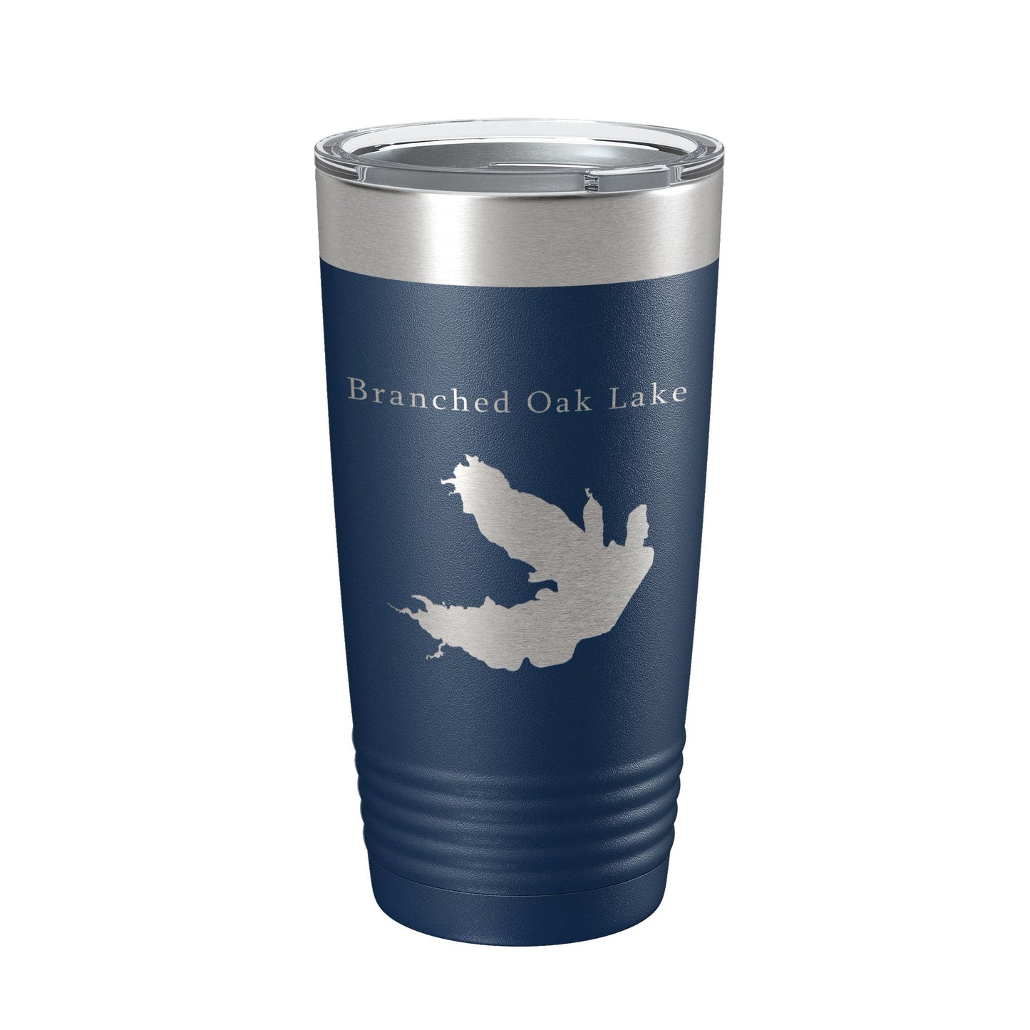 Branched Oak Lake Map Tumbler Travel Mug Insulated Laser Engraved Coffee Cup Nebraska 20 oz-2