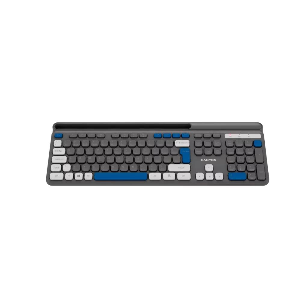 CANYON keyboard HKB-W03 EN/HU AAA Wireless Grey (CNS-HKBW03DG-HU)-0