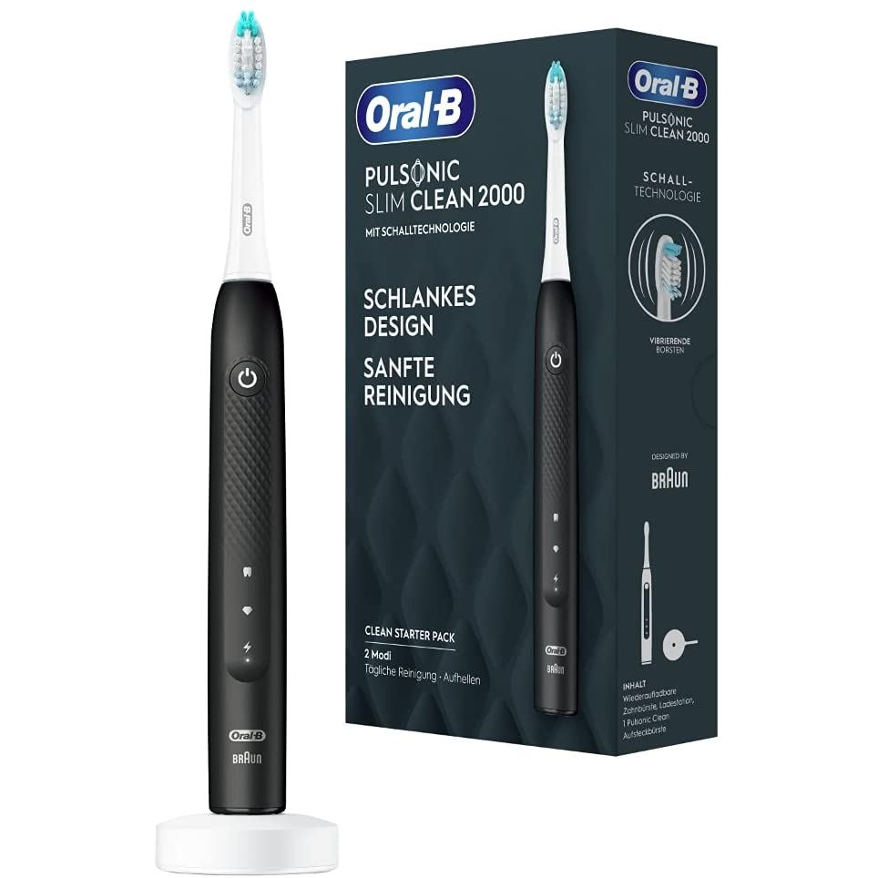 Braun Oral-B Pulsonic Slim Clean 2000 fekete elektromos fogkefe (Pulsonic Slim Clean 2000 fekete) (Pulsonic Slim Clean 2000 fekete)-0