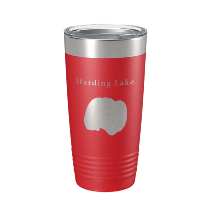 Harding Lake Map Tumbler Travel Mug Insulated Laser Engraved Coffee Cup Alaska 20 oz-10