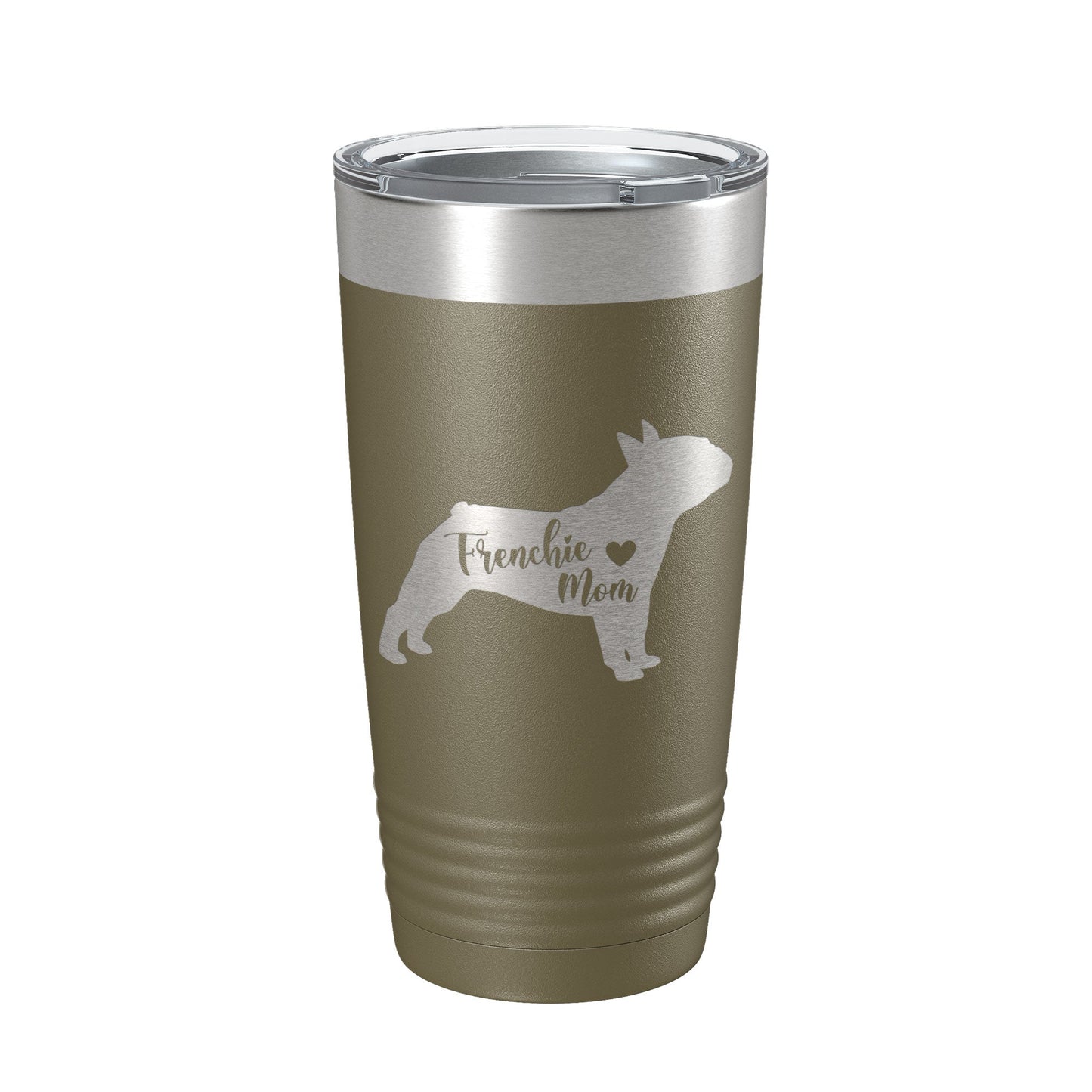 Frenchie Mom Tumbler Dog Travel Mug French Bulldog Gift Insulated Laser Engraved Coffee Cup 20 oz-21