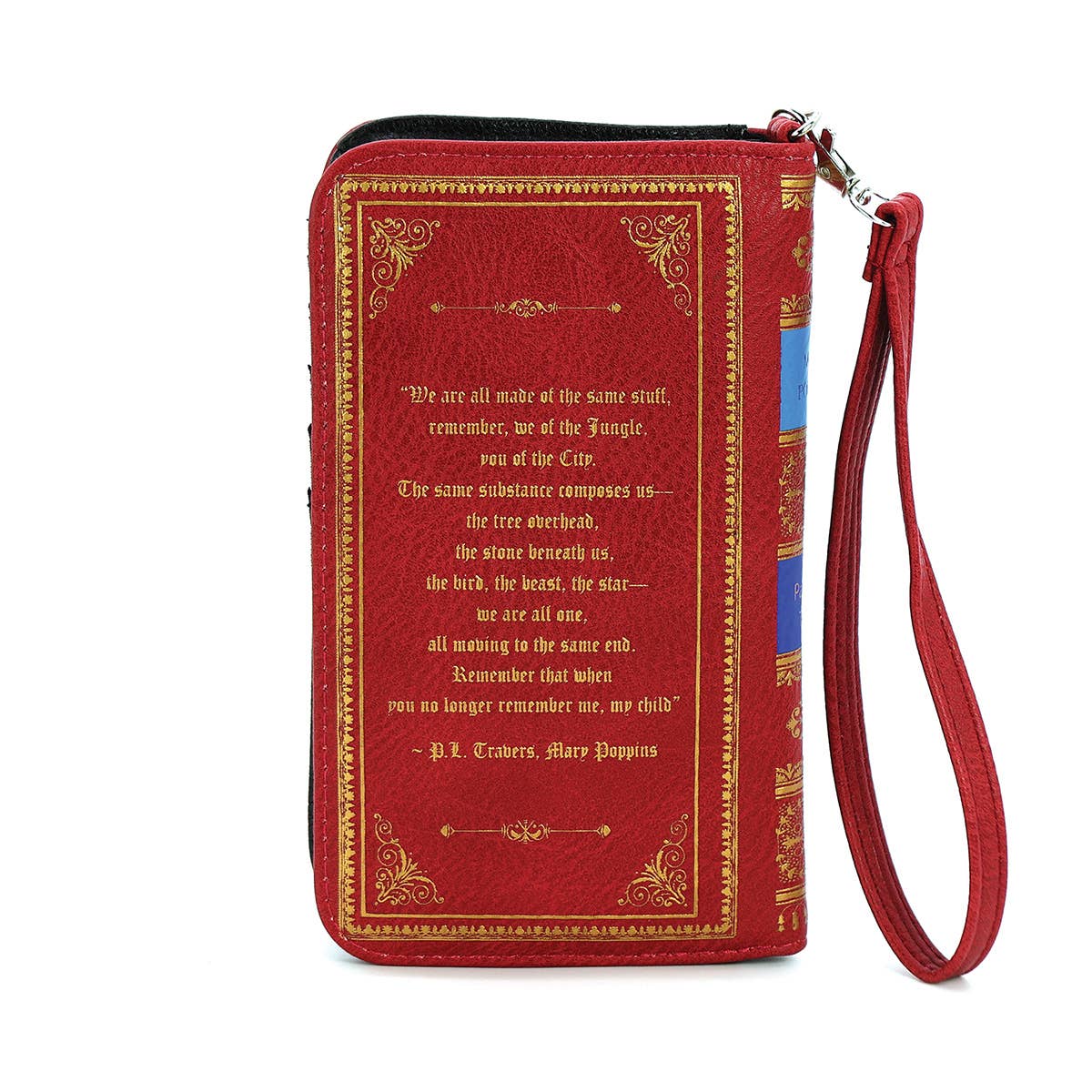 Mary Poppins Book Wallet Wristlet - RED-2