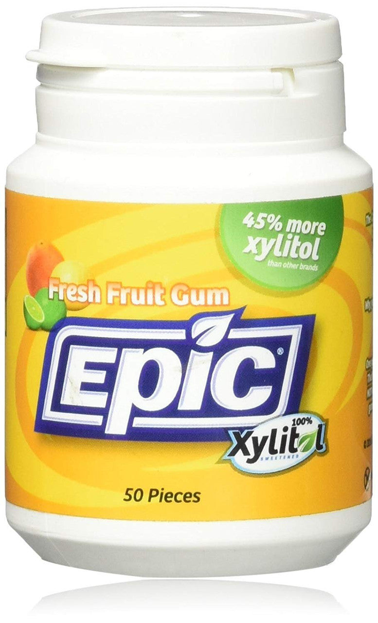 Epic Dental Xylitol Fresh Fruit Gum (1x50 Ct)-2