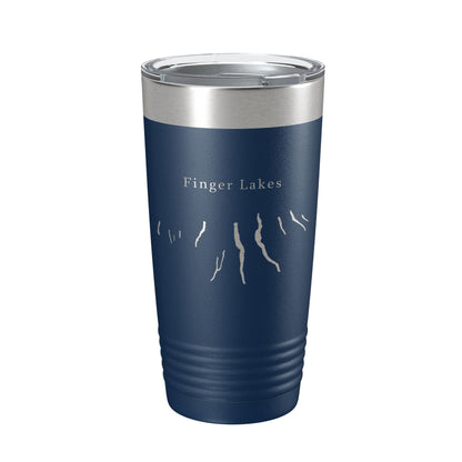 Finger Lakes Map Tumbler Travel Mug Insulated Laser Engraved Coffee Cup New York 20 oz-8