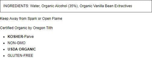 Flavorganics Vanilla Extract (1x2 Oz)-1