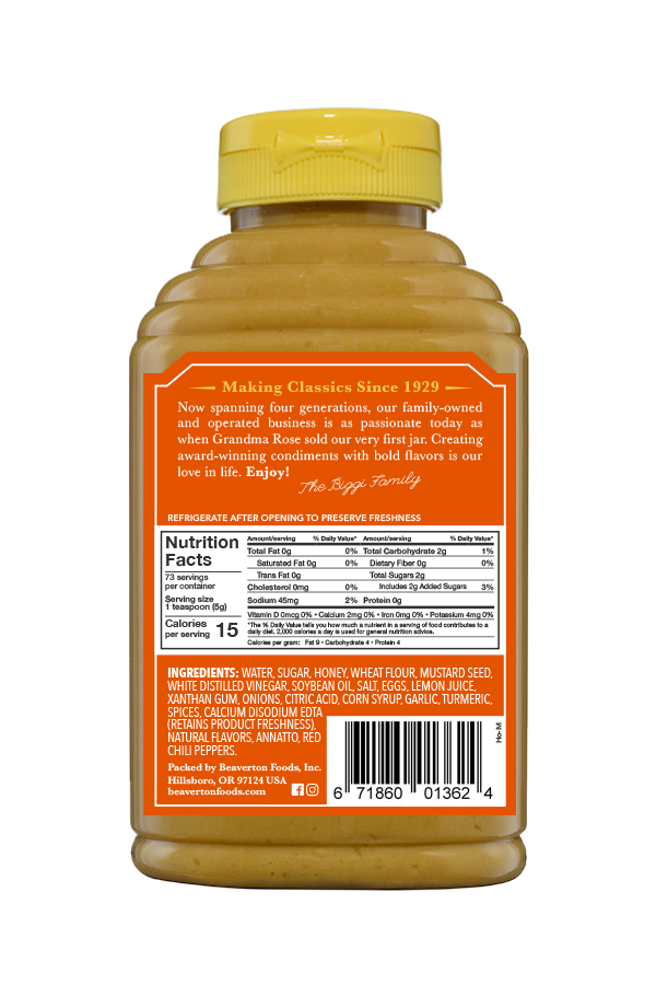 Beaver Sweet Honey Mustard (6x13Oz)-1
