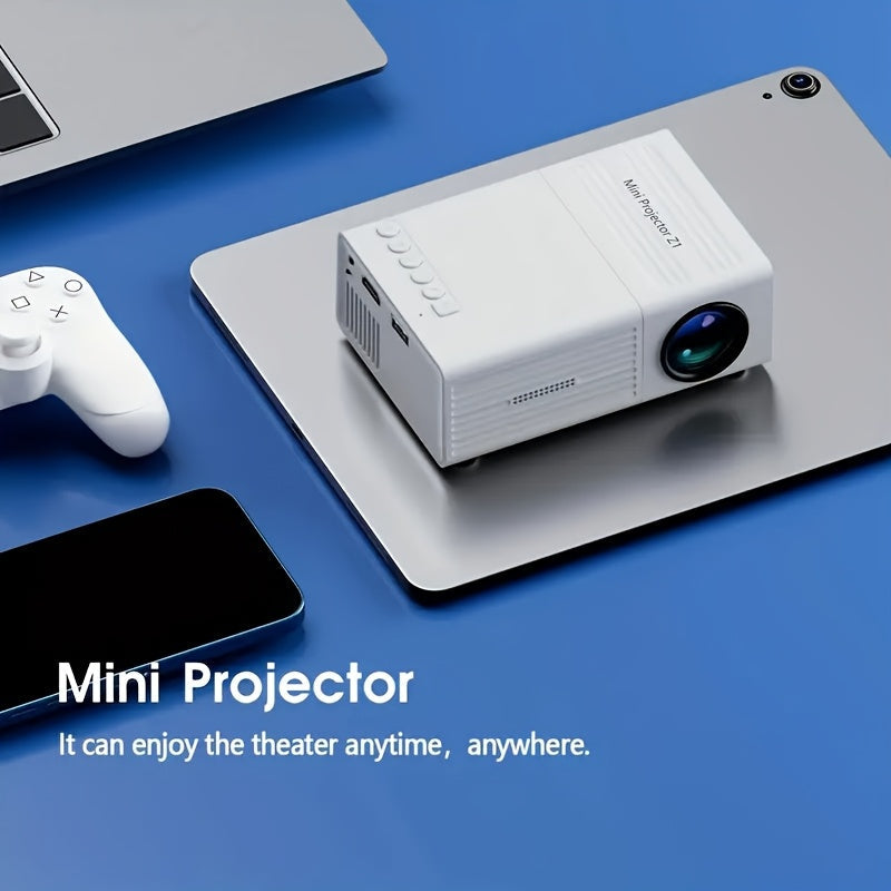 NNETM 1080P HD Mini Projector with LED Display-2