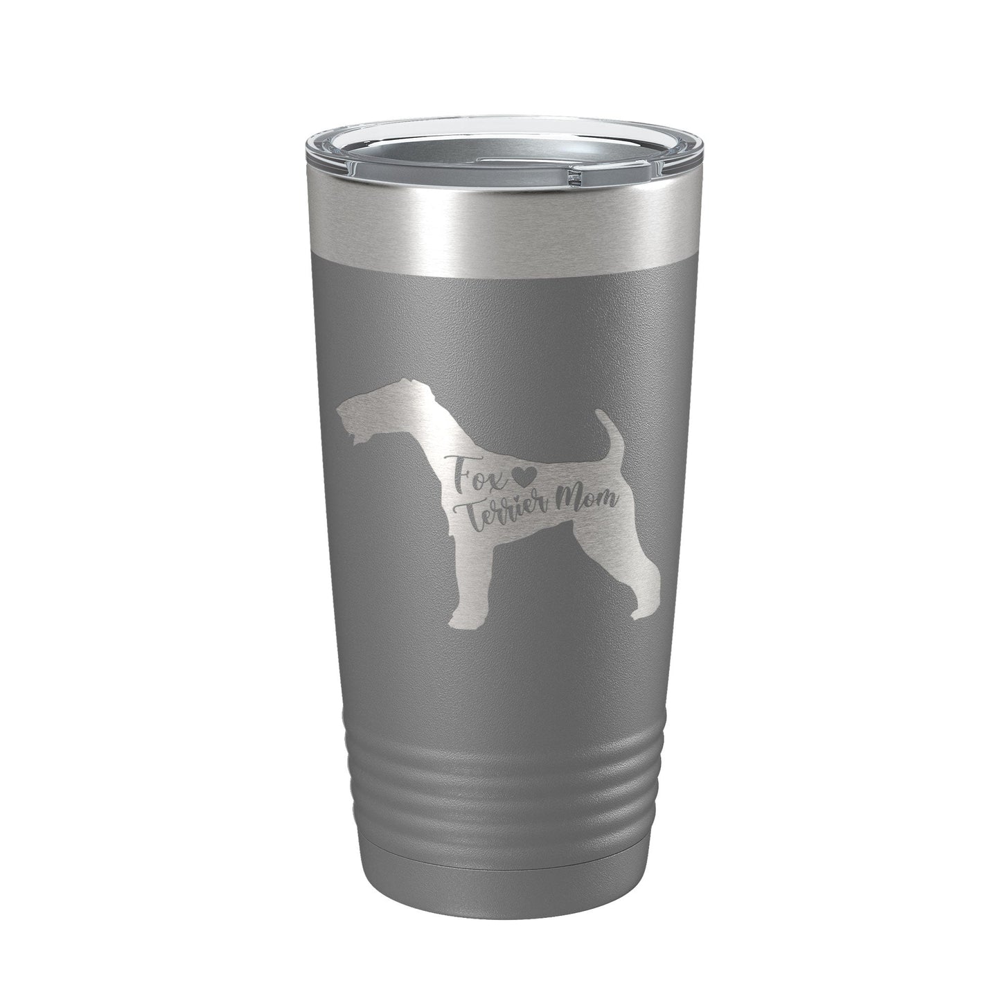 Fox Terrier Mom Tumbler Dog Travel Mug Gift Insulated Laser Engraved Coffee Cup 20 oz-16