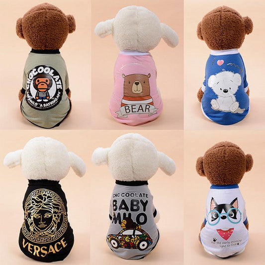 Premium Cotton Dog Vest - Stylish And Comfortable Pet Clothing For All Seasons-0