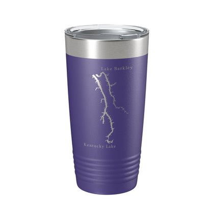 Kentucky & Barkley Lakes Map Tumbler Travel Mug Insulated Laser Engraved Coffee Cup Kentucky, Tennessee 20 oz-15