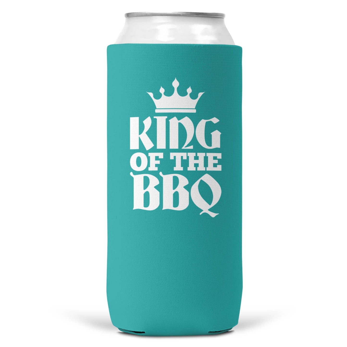 King Of The BBQ SLIM CAN Coozie Cooler | 12oz Slim Cans-8