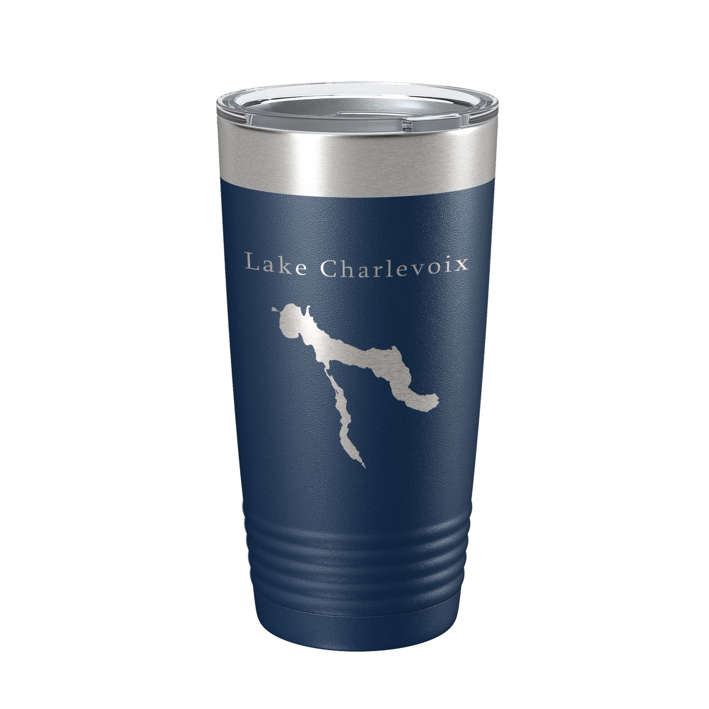 Lake Charlevoix Map Tumbler Travel Mug Insulated Laser Engraved Coffee Cup Michigan 20 oz-8