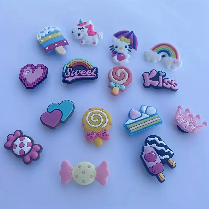 50PCS Random Cartoon Anime Shoe Charms for Crocs