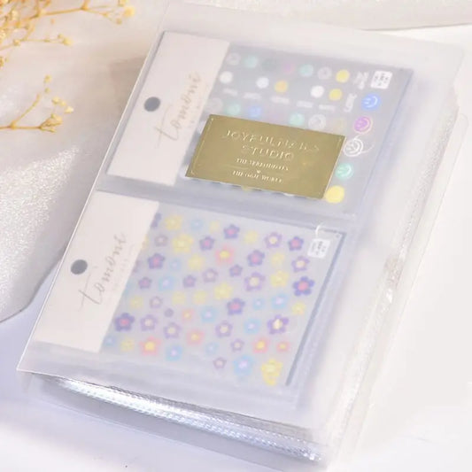 Nail Art Display Book with 80 Sheets Storage Holder