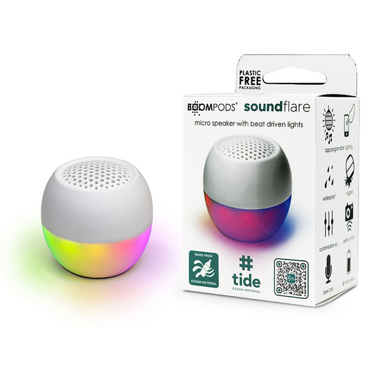 Boxa portabila, Boompods, Bluetooth, Alb (SFLWHT)-0