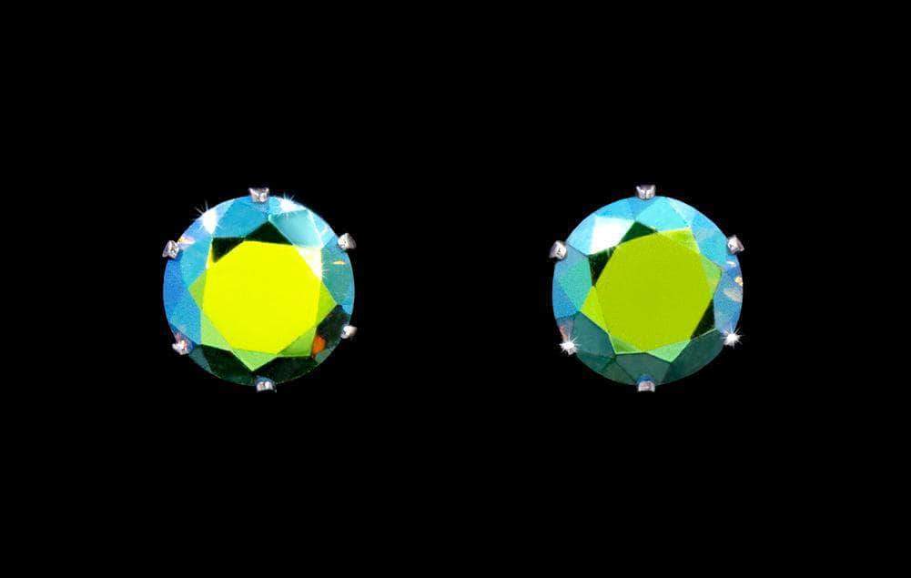 3-Carat CZ Olive AB Stud Earrings-0