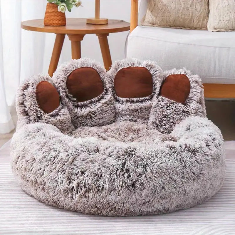Cuddly Cute Bear Paw Shape Pet Sofa-4
