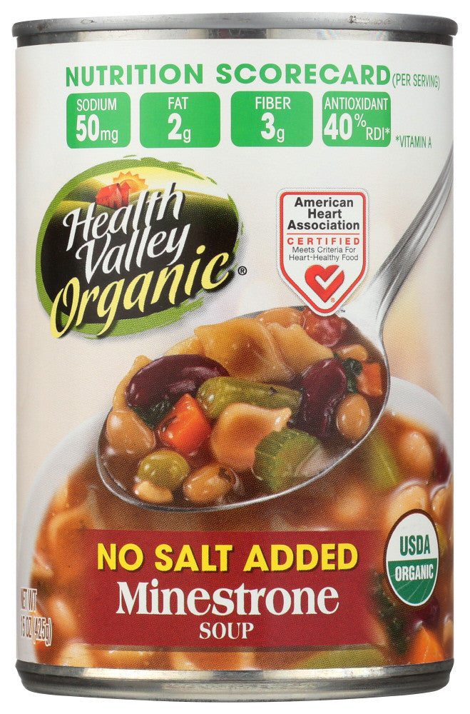 Health Valley Minestrone Soup No Salt (12x15 Oz)-0