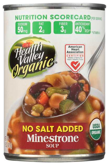 Health Valley Minestrone Soup No Salt (12x15 Oz)-0