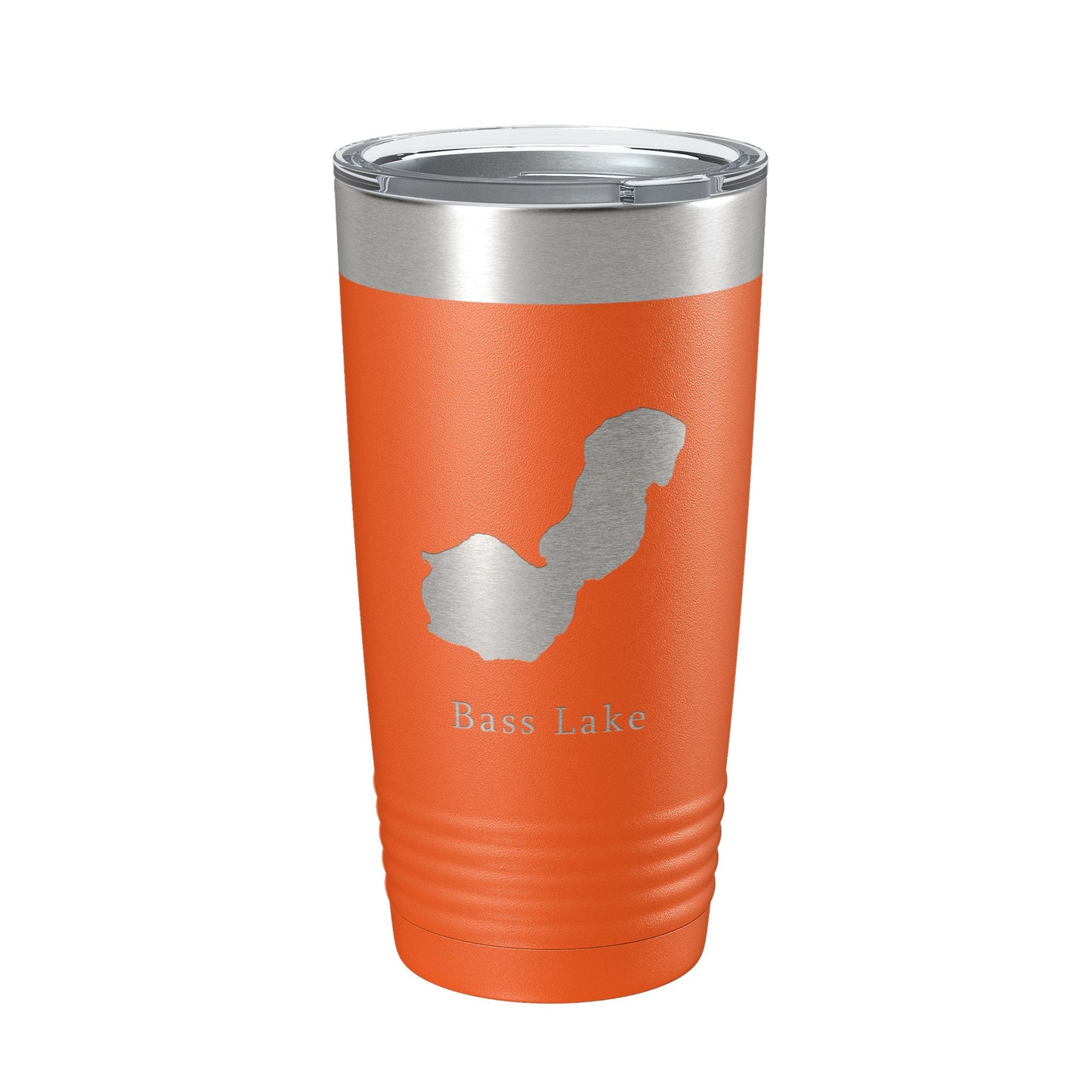 Bass Lake Map Tumbler Travel Mug Insulated Laser Engraved Coffee Cup Indiana 20 oz-17