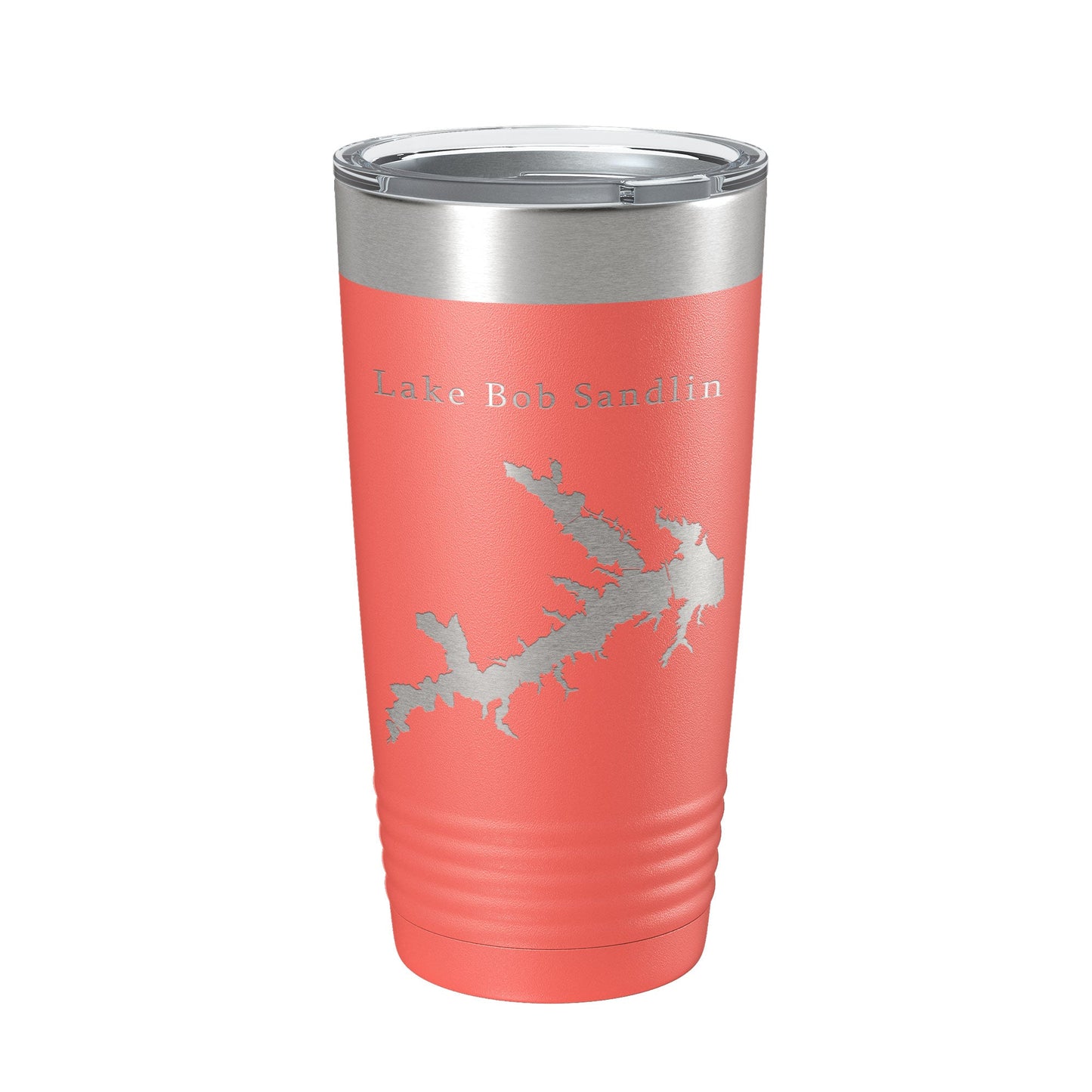 Lake Bob Sandlin Map Tumbler Travel Mug Insulated Laser Engraved Coffee Cup Monticello Reservoir Texas 20 oz-20