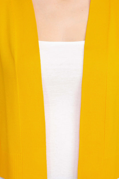 Eclectic Studio Open Front Long Sleeve Cropped Rayon Bolero-3