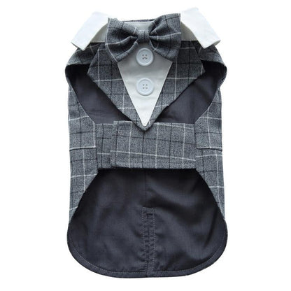 Elegant Canine Attire: Formal Dog Tuxedo Dress-2