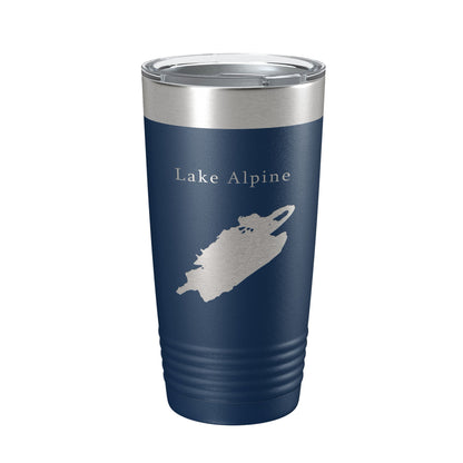 Lake Alpine Map Tumbler Travel Mug Insulated Laser Engraved Coffee Cup California 20 oz-8