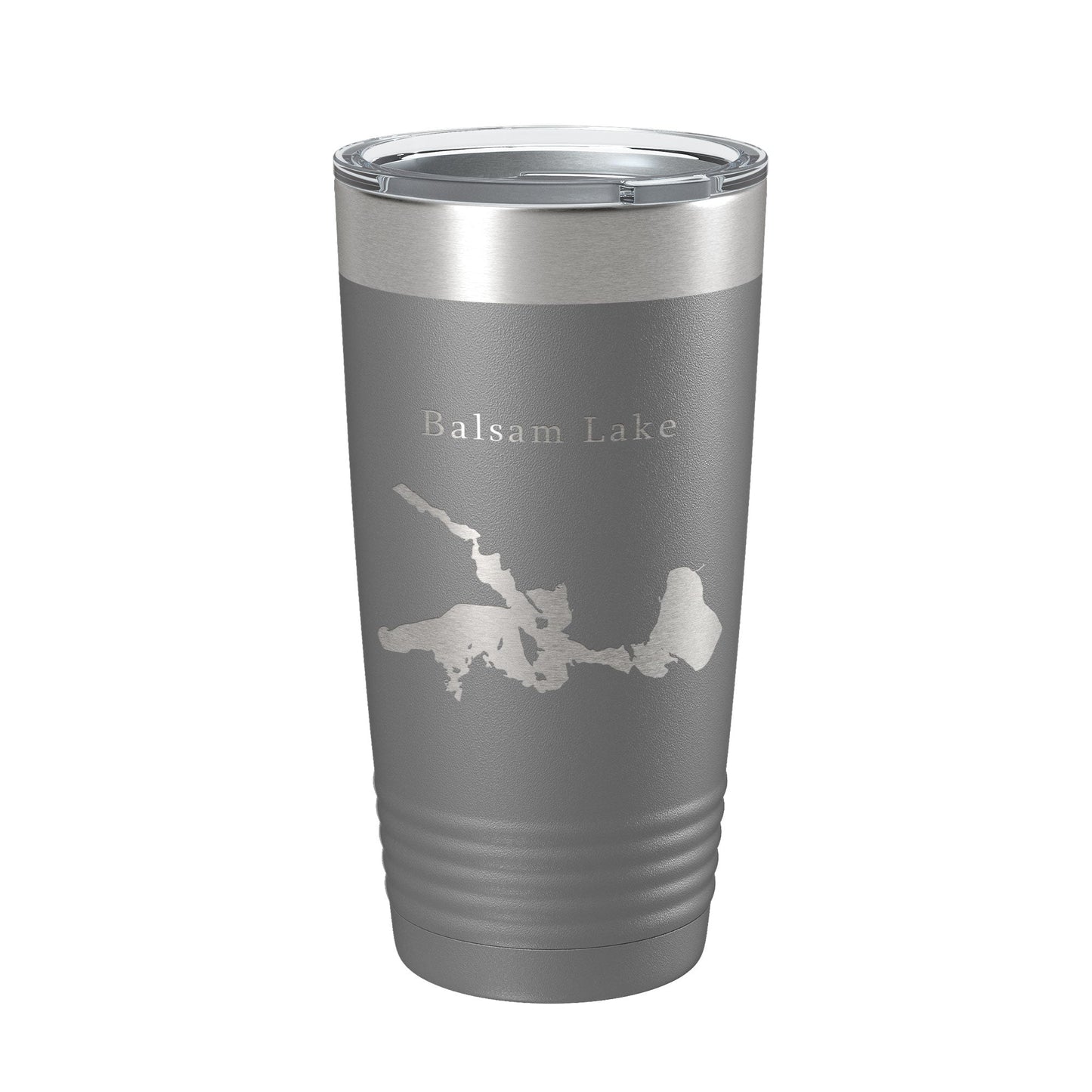 Balsam Lake Map Tumbler Travel Mug Insulated Laser Engraved Coffee Cup Wisconsin 20 oz-16