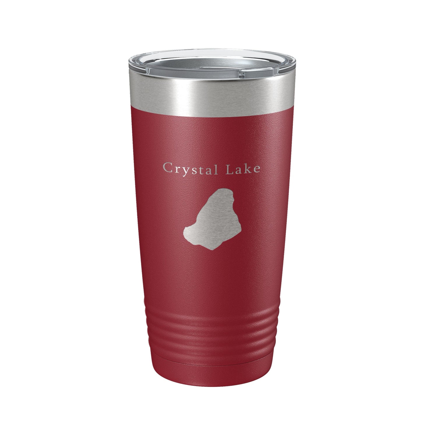 Crystal Lake Map Tumbler Travel Mug Insulated Laser Engraved Coffee Cup Massachusetts 20 oz-18