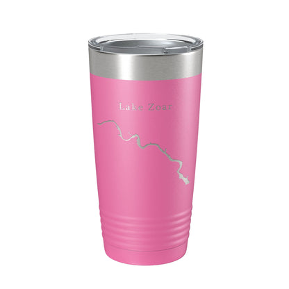 Lake Zoar Map Tumbler Travel Mug Insulated Laser Engraved Coffee Cup Housatonic River Connecticut 20 oz-11