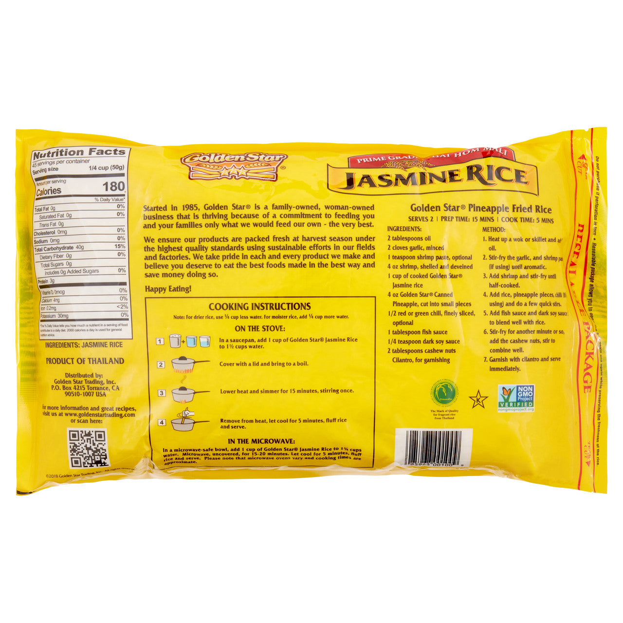 Golden Star Jasmine Rice (6x5LB )-5