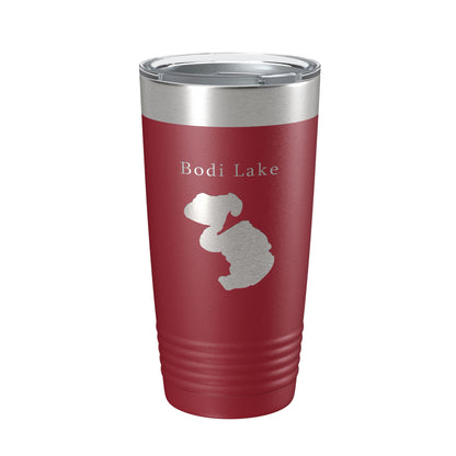 Bodi Lake Map Tumbler Travel Mug Insulated Laser Engraved Coffee Cup Michigan 20 oz-18