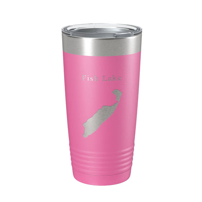 Fish Lake Map Tumbler Travel Mug Insulated Laser Engraved Coffee Cup Utah 20 oz-11