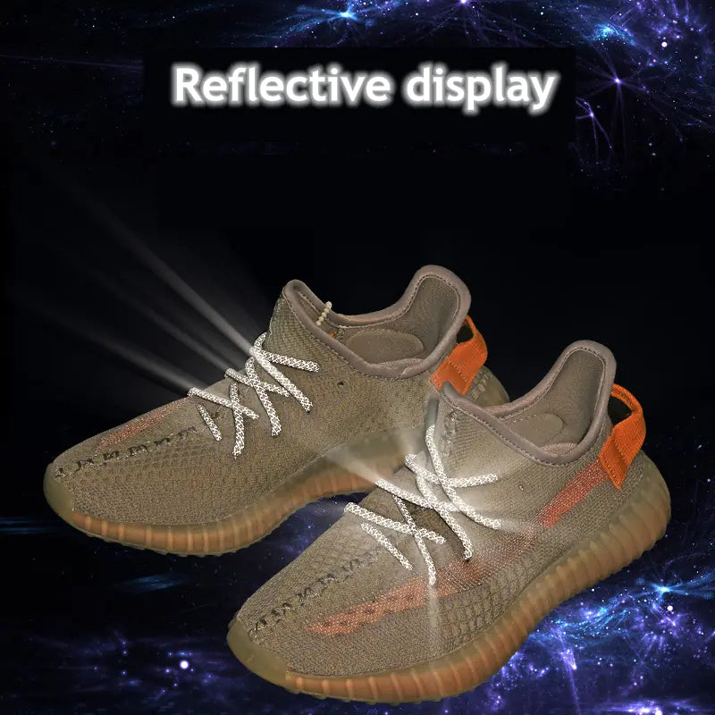Reflective Round Sports Shoelaces with High Light