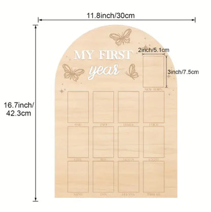 Wooden Newborn Memory Photo Frame