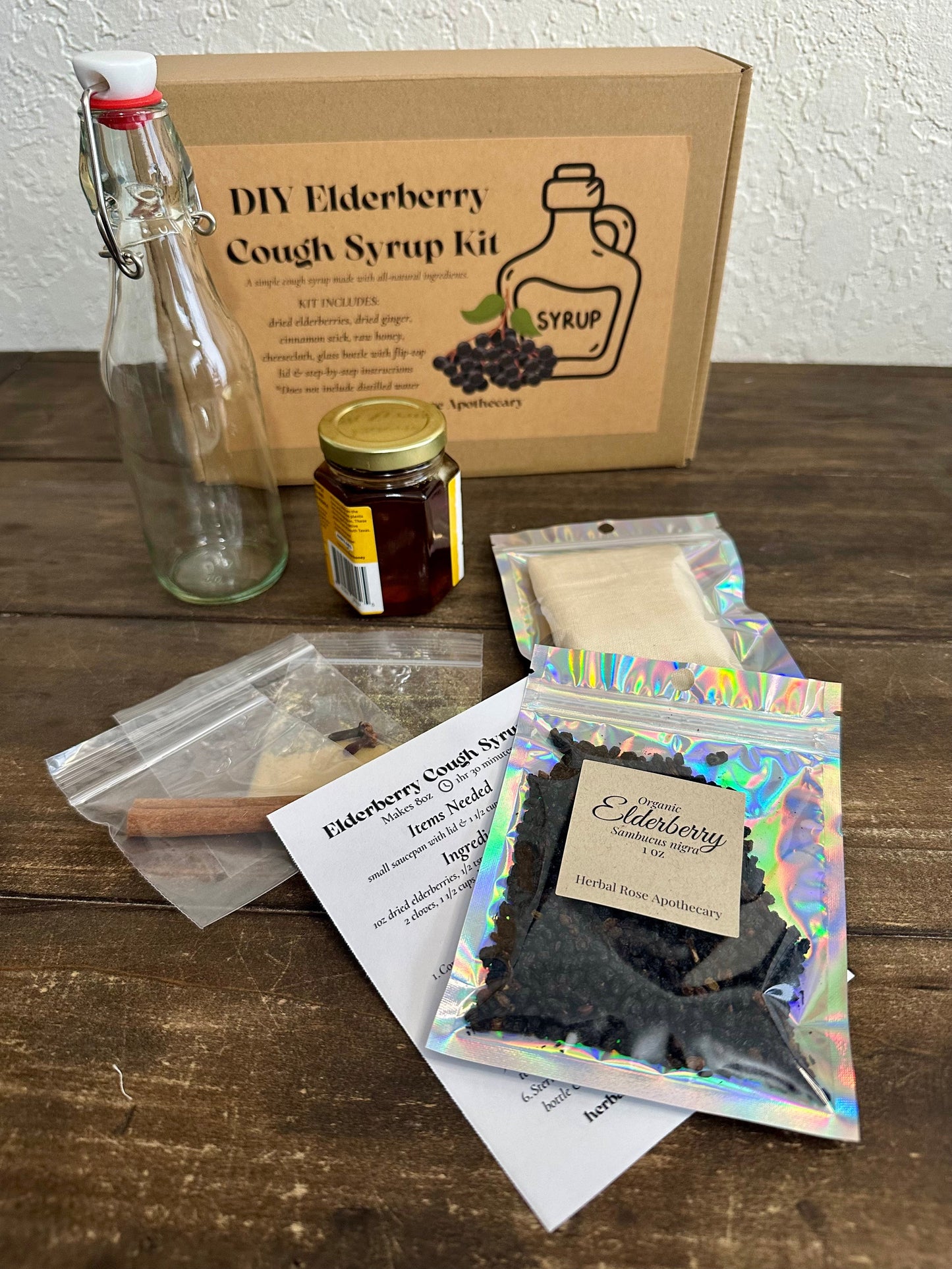 DIY Elderberry Cough Syrup Kit-2
