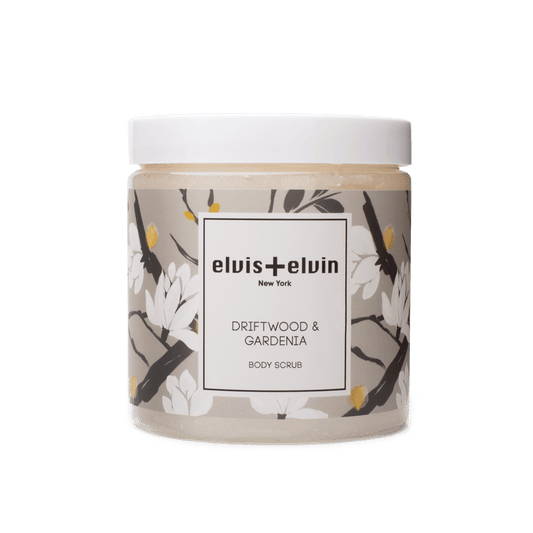 elvis+elvin Driftwood & Gardenia Blend Body Scrub with Dead Sea Salt 300ml-0