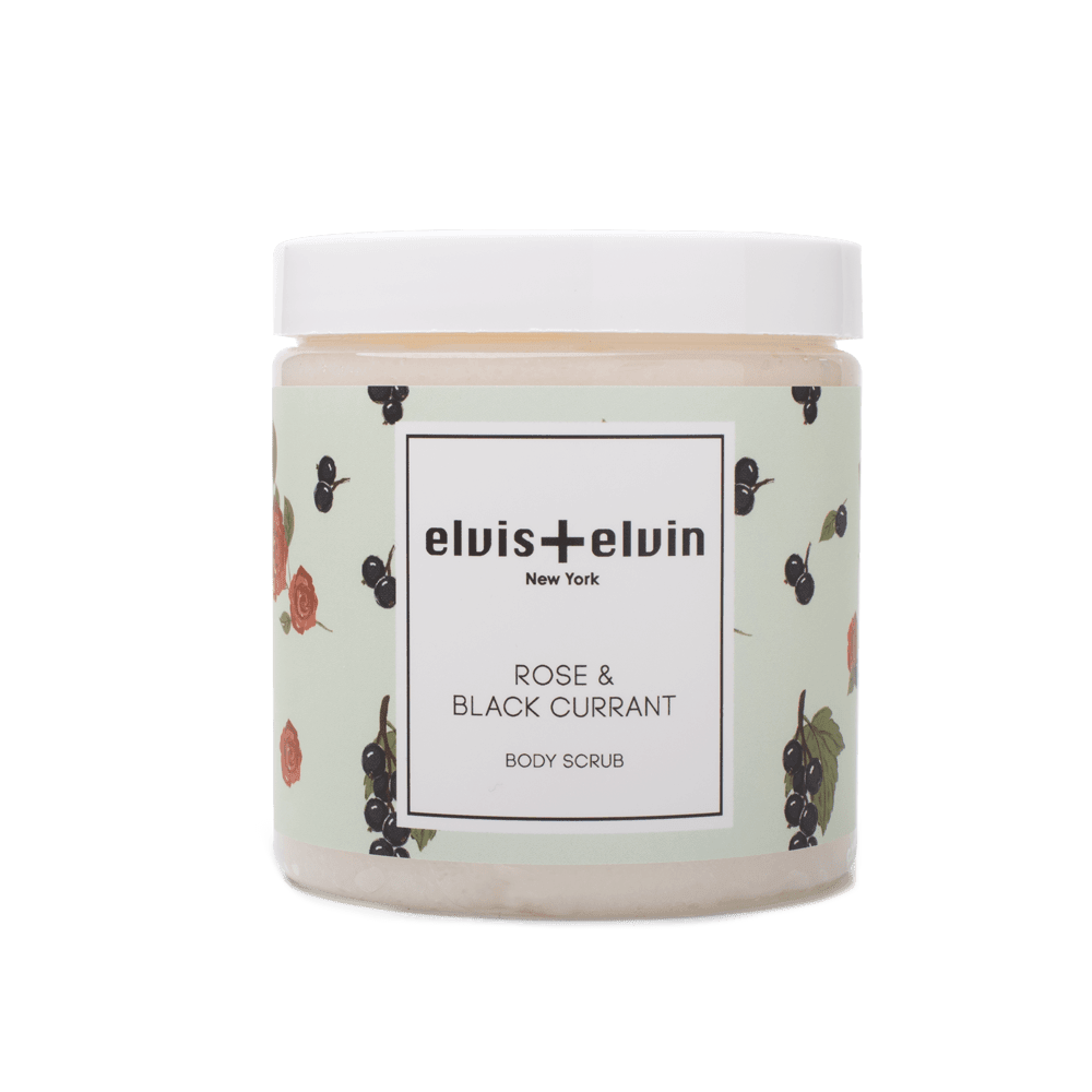 elvis+elvin Rose & Black Currant Body Scrub with Dead Sea Salt 300ml-0