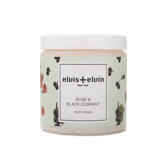 elvis+elvin Rose & Black Currant Body Scrub with Dead Sea Salt 300ml-0