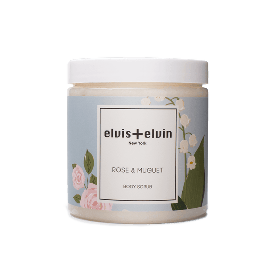 elvis+elvin Rose & Muguet Body Scrub with Dead Sea Salt 300ml-0